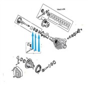 Ložisko + kroužek + těsnění hnací hřídel nápravy A49+S2146 Jeep Liberty 02-